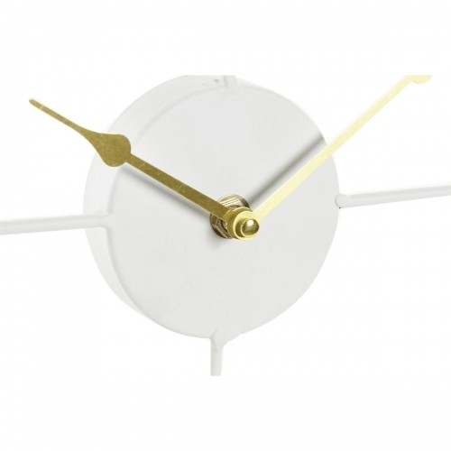 Sienas pulkstenis DKD Home Decor Metāls MDF Balts Spirāles (39 x 3,5 x 39 cm) image 2