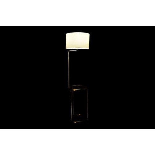 Grīdas lampa DKD Home Decor Bronza Metāls Poliesters Lins Balts Glam (43,5 x 40 x 154 cm) image 2