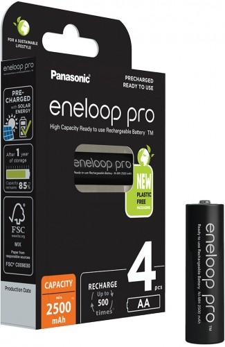 Panasonic Batteries Panasonic eneloop аккумулятор Pro AA 2500 4BP image 2