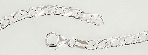 Серебряная цепочка Ромб 4 мм , алмазная обработка граней #2400098, Серебро	925°, длина: 70 см, 20.3 гр. image 2