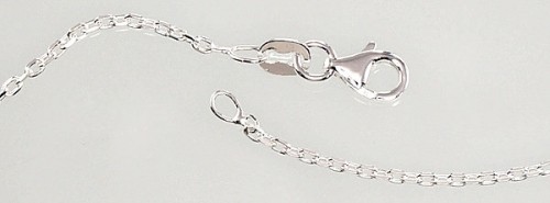 Серебряная цепочка Якорное 1.2 мм , алмазная обработка граней #2400094, Серебро	925°, длина: 47 см, 2.9 гр. image 2