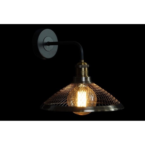 Wall Lamp DKD Home Decor Black Golden Metal 220 V 50 W (27 x 28 x 28 cm) image 2