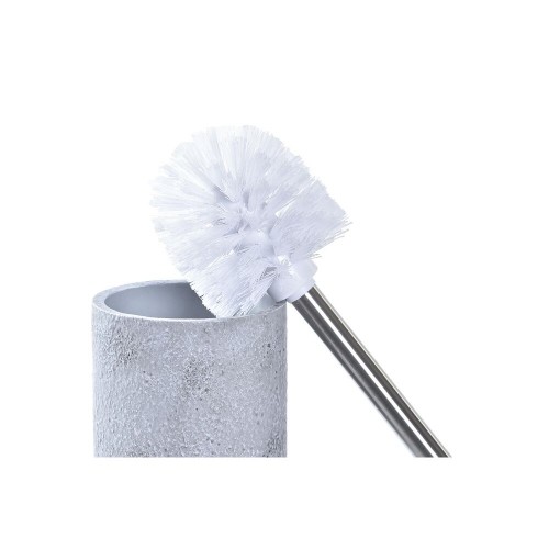 Toilet Brush DKD Home Decor Grey Silver Stainless steel Cement Scandi 10 x 10 x 40 cm image 2