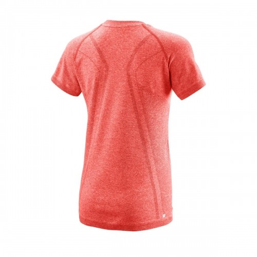 Wilson W POWER SEAMLESS CREW Hot Coral Heather image 2