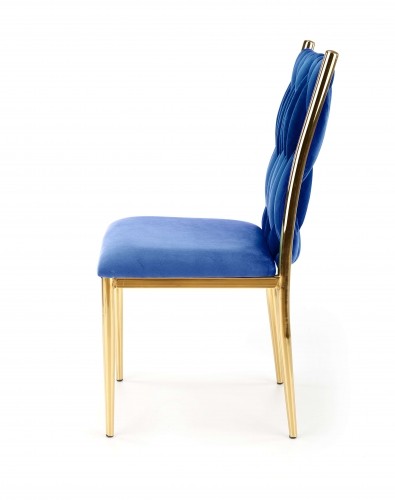 Halmar K436 chair color: dark blue / gold image 2