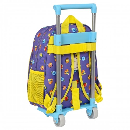 School Rucksack with Wheels SuperThings Guardians of Kazoom Purple Yellow (27 x 33 x 10 cm) image 2