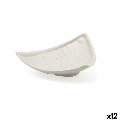 Plate Bidasoa Ikonic Triangular Grey Plastic Melamin 20,7 x 20 x 7 cm (12 Units) (Pack 12x) image 2
