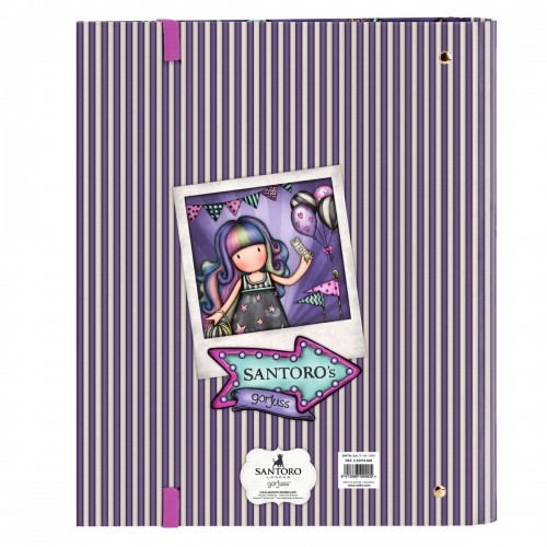 Ring binder Gorjuss Up and away Purple (27 x 32 x 3.5 cm) image 2