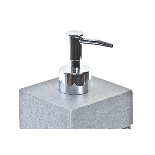 Дозатор мыла DKD Home Decor Серебристый Серый Смола PP (8,5 x 8,5 x 17,3 cm) image 2