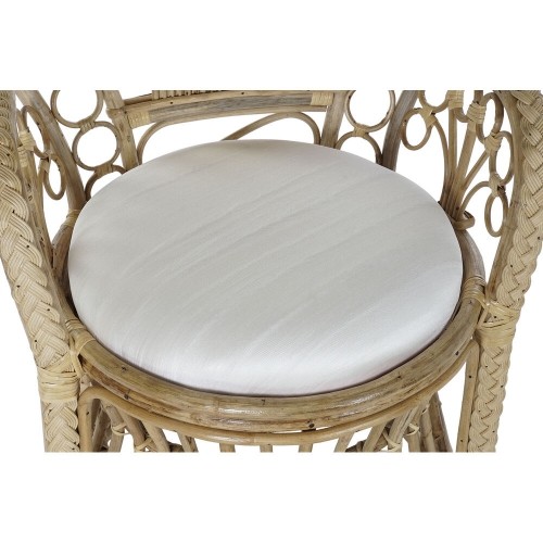 Садовое кресло DKD Home Decor Натуральный полиэстер Белый ротанг (92 x 66 x 145 cm) image 2