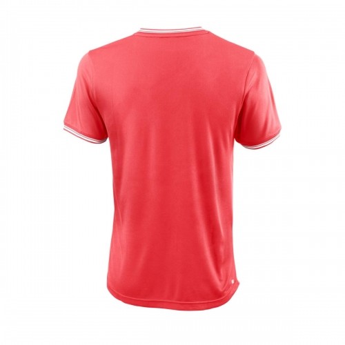 Wilson M TEAM II HIGH V-NECK Fiery Coral image 2