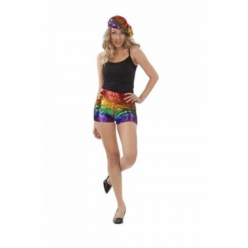 Costume for Adults My Other Me Shorts Rainbow Multicolour Size 40 image 2