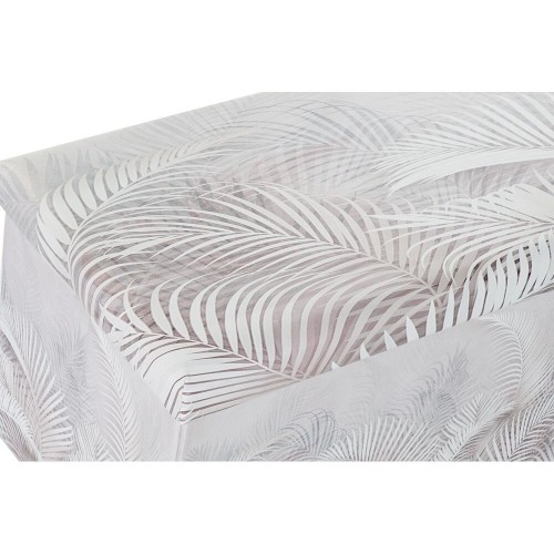 Универсальная коробка DKD Home Decor Складной Серый PU Тропический (71,5 x 35 x 36 cm) (2 штук) image 2