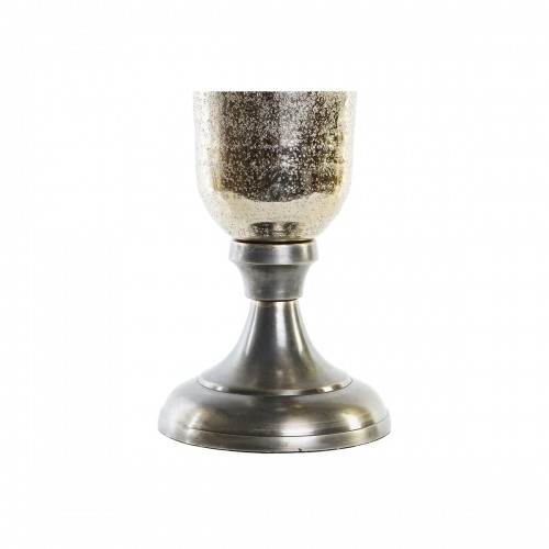 Vase DKD Home Decor 20 x 20 x 51 cm Silver Golden Aluminium Modern (2 Units) image 2
