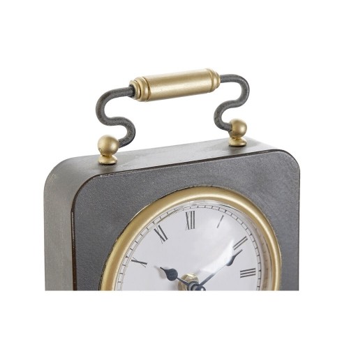 Настольные часы DKD Home Decor Sudrabains Melns Metāls PVC (14,5 x 5 x 21 cm) (2 gb.) image 2