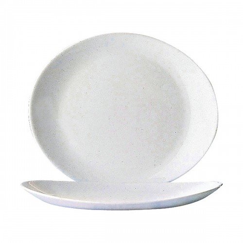 Flat Plate Arcoroc Restaurant 30 x 26 cm White Glass (6 Units) image 2