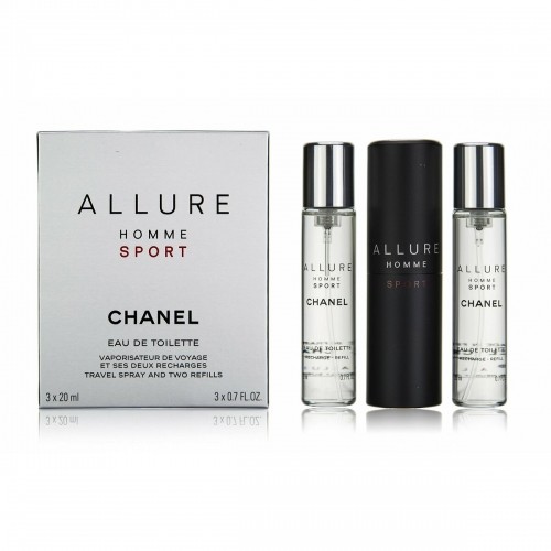Мужской парфюмерный набор Chanel Allure Homme Sport EDT 3 Предметы image 2