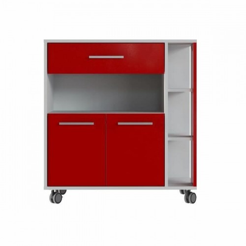 Bigbuy Home Кухонная тележка Красный Белый ABS (80 x 39 x 87 cm) image 2