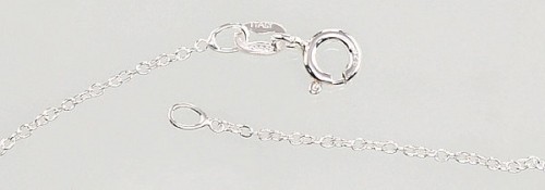 Серебряная цепочка Якорное круглое 1 мм #2400061, Серебро	925°, длина: 50 см, 1.5 гр. image 2