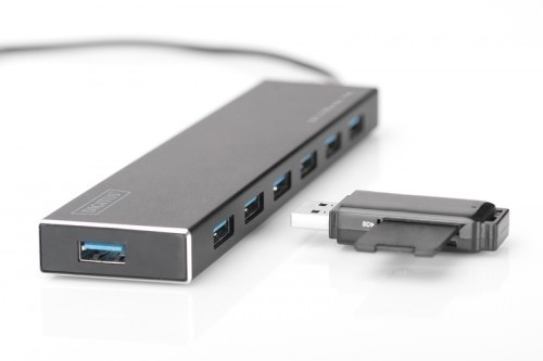 Digitus Hub 7-port USB 3.0 SuperSpeed., power supply, aluminum image 2