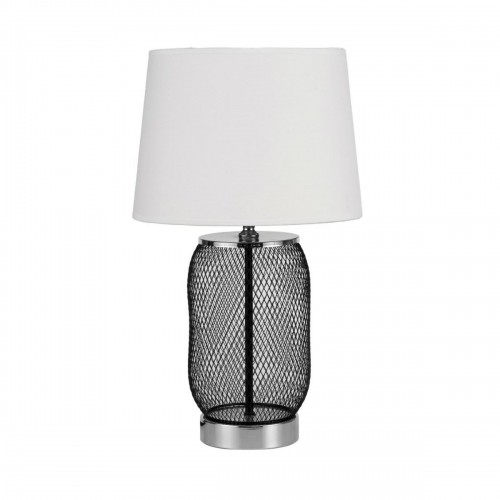 Настольная лампа DKD Home Decor Серебристый Чёрный Металл Ткань полиэстер Белый 220 V 50 W современный (2 штук) (28 x 28 x 47 cm image 2