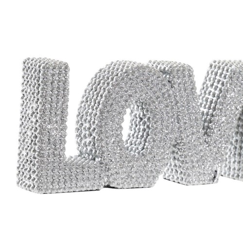 Decorative Figure DKD Home Decor Silver Glitter Modern 25,5 x 3 x 8,5 cm (2 Units) image 2