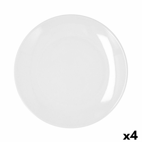 Плоская тарелка Bidasoa Glacial Coupe Керамика Белый (27 cm) (Pack 4x) image 2