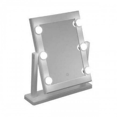 Тактильное Светодиодное Настольное Зеркало 5five Hollywood Белый 37 x 9 x 40,5 cm image 2