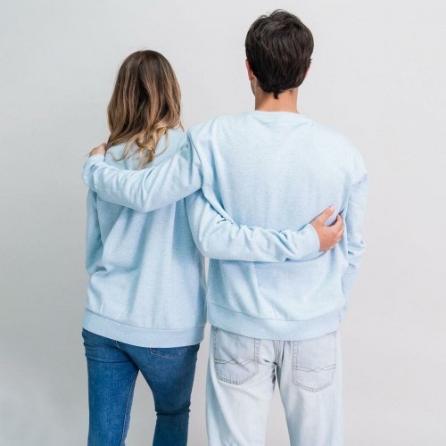 Unisex Sweatshirt without Hood Stitch Light Blue image 2