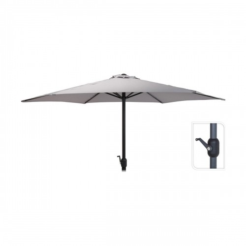 Пляжный зонт EDM Текстиль Светло-серый Железо image 2