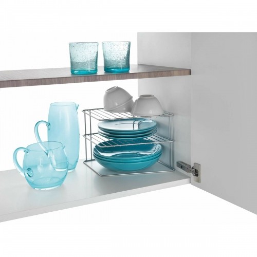 Kitchen Cupboard Organiser Metaltex Palio 3 Shelves Metal (25 x 25 x 19 cm) image 2