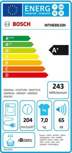 Bosch WTH830L5SN image 2