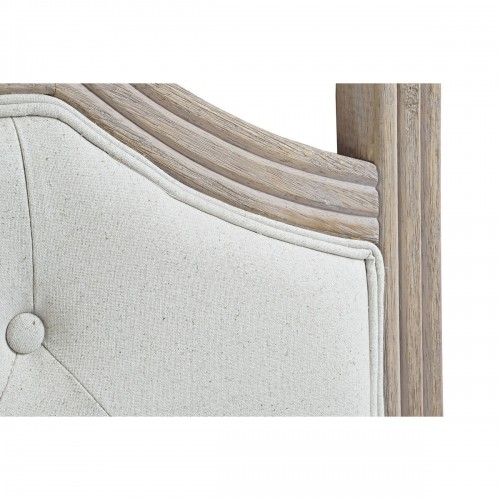 Изголовье кровати DKD Home Decor Натуральный Бежевый лён древесина каучукового дерева (160 x 6 x 120 cm) image 2