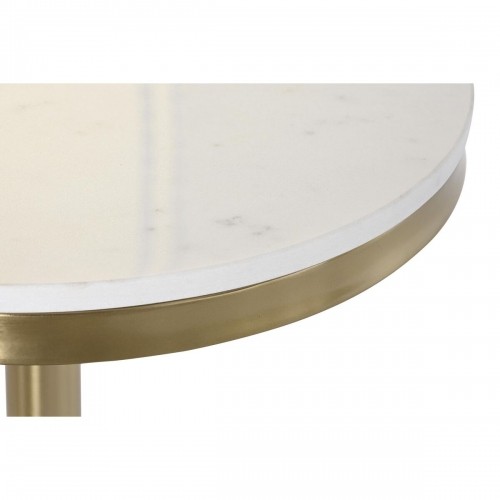 Side table DKD Home Decor Black Golden Metal White Marble (40,5 x 40,5 x 57,5 cm) image 2