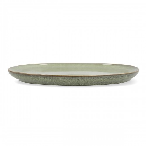 Flat plate Bidasoa Ikonic Ceramic Green (20,2 x 19,7 cm) (Pack 6x) image 2