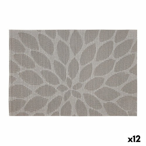 Подставка под горячее Bidasoa Ikonic Листья Серый PVC (45 x 30 cm) (Pack 12x) image 2