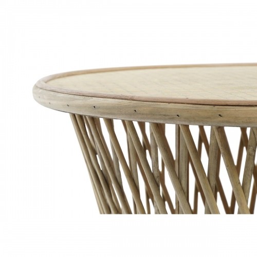 Mazs galdiņš DKD Home Decor Gaiši brūns Bambuss (60 x 60 x 52 cm) image 2