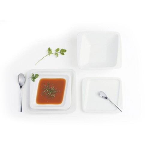Плоская тарелка Quid Chef Керамика Белый (30 x 18 cm) (Pack 6x) image 2