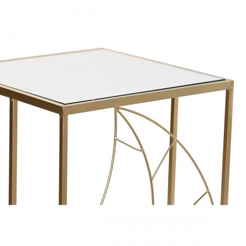 Set of 2 tables DKD Home Decor Golden 37 x 37 x 65 cm image 2