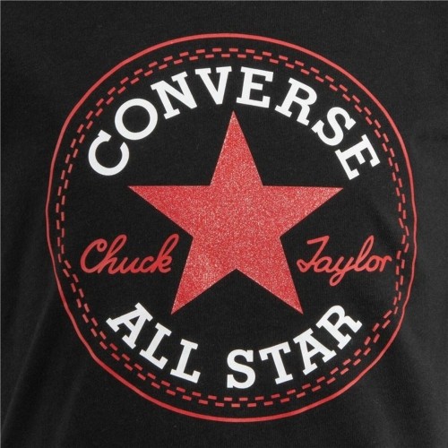 Детский Футболка с коротким рукавом Converse Timeless Patch Чёрный image 2