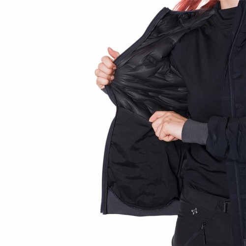 Женская спортивная куртка Trangoworld Alinda С капюшоном Чёрный image 2
