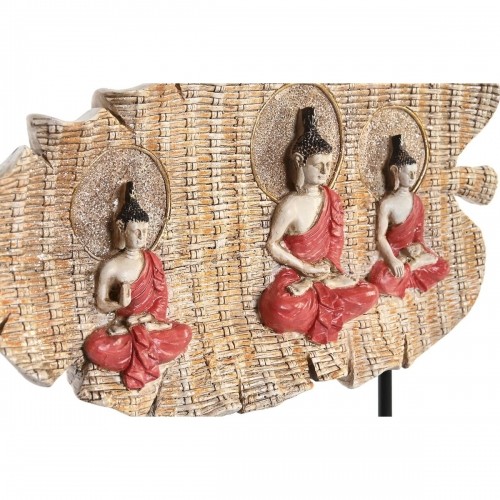 Decorative Figure DKD Home Decor 38 x 6 x 29,5 cm Red Buddha Green Oriental (2 Units) image 2