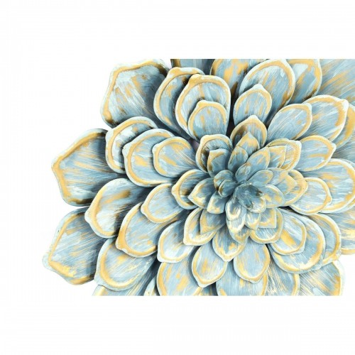 Настенный декор DKD Home Decor Цветок Синий Металл Оранжевый Shabby Chic (61 x 8 x 61 cm) (2 штук) image 2