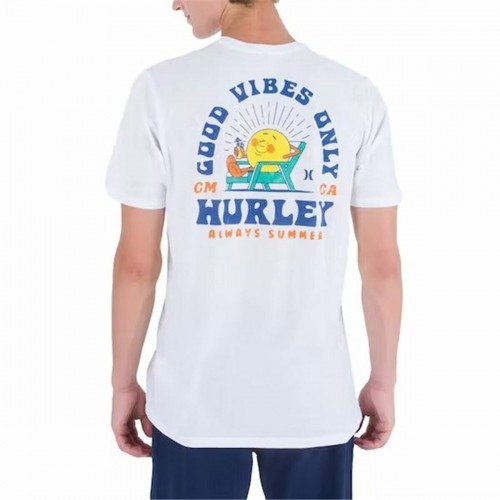 Men’s Short Sleeve T-Shirt Hurley Everyday Vacation White image 2