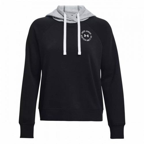 Men’s Hoodie Under Armour Rival Fleece CB Black image 2