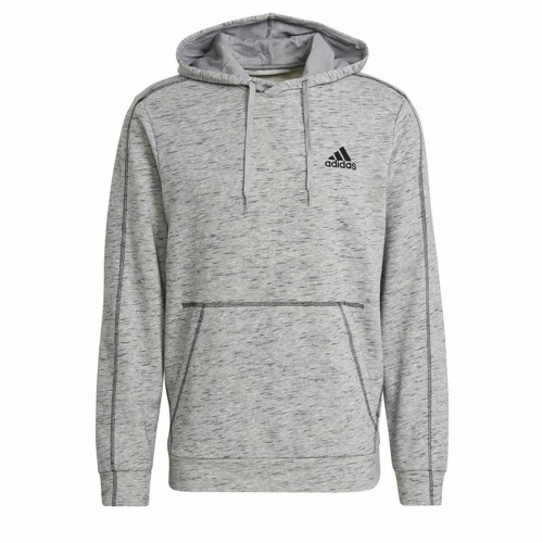 Men’s Hoodie Adidas Essentials Mélange Embroidered Light grey image 2