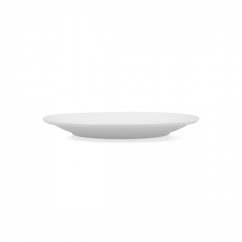 Flat plate Bidasoa Glacial Coupe Ceramic White (21 cm) (Pack 6x) image 2