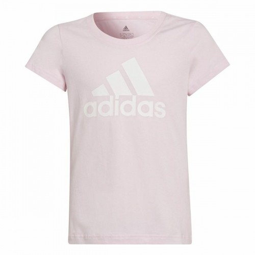 Детский Футболка с коротким рукавом Adidas Розовый image 2