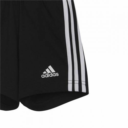 Zīdaiņa Sporta Apģērbs Adidas Three Stripes Melns Balts image 2