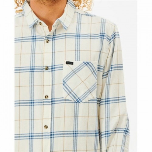 Men’s Long Sleeve Shirt Rip Curl Checked in Flannel Franela White image 2